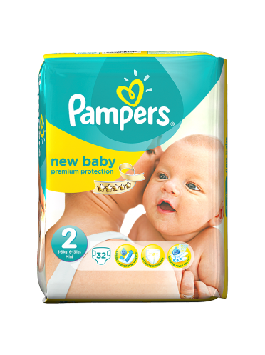naam Ineenstorting paradijs Pampers New Baby Size 2 (Mini) Carry Pack 32 Nappies • Doorstep Pharmacy