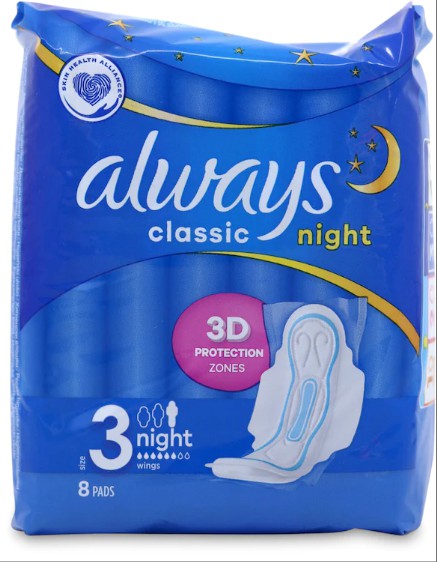 Always Maxi Classic Night Pads x8