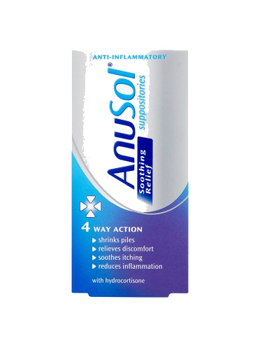 Anusol Soothing Relief Suppositories 12 Suppositories