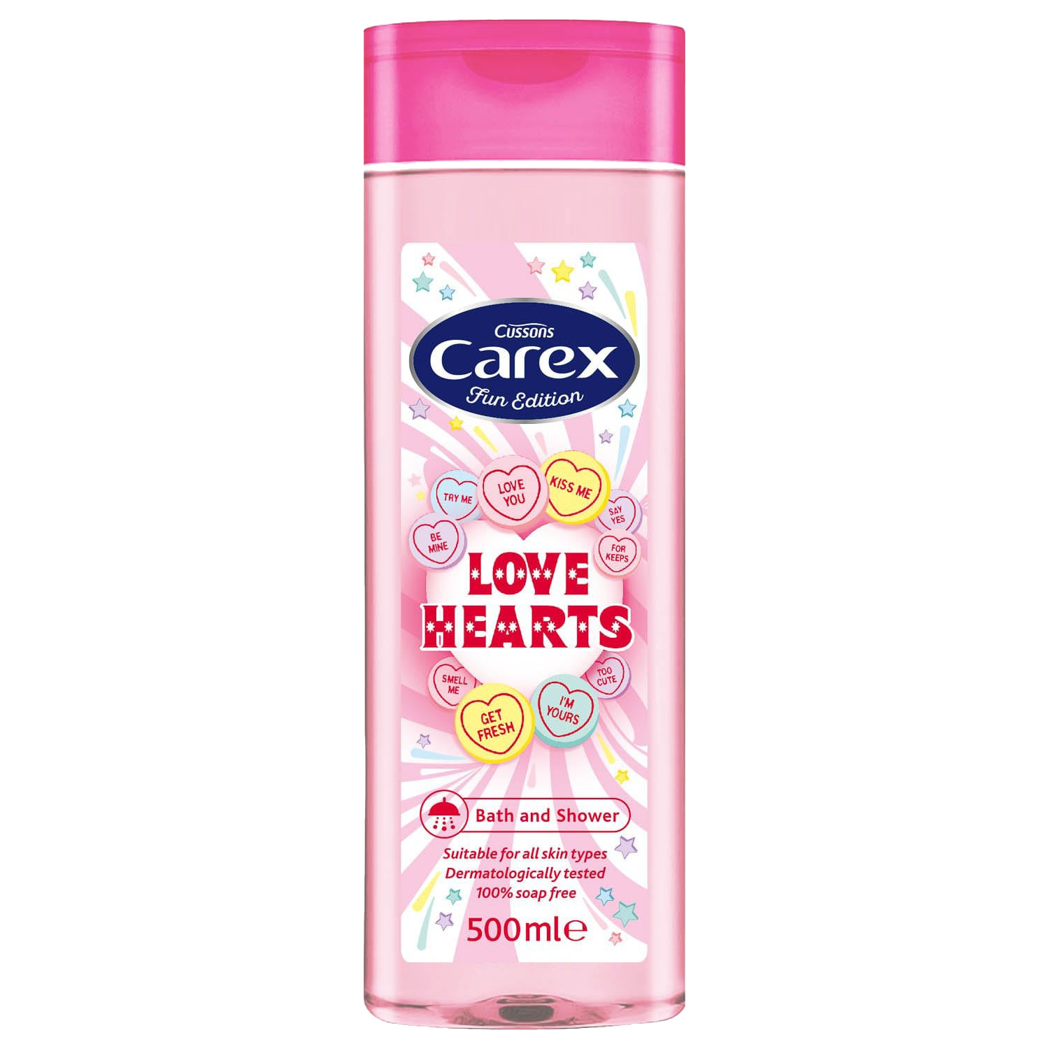 Carex Bodywash Love Hearts 500ml