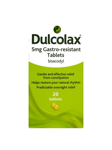 Dulcolax 5mg Gastro-Resistant Tablets 20 Tablets