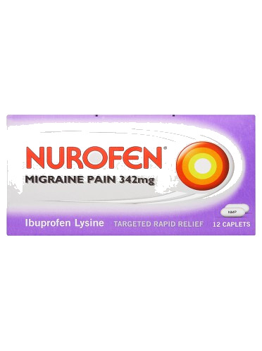 Nurofen Migraine Pain 342mg 12 Caplets