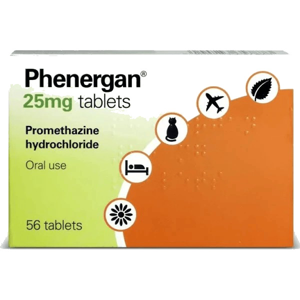 Phenergan 25mg Tablets x56