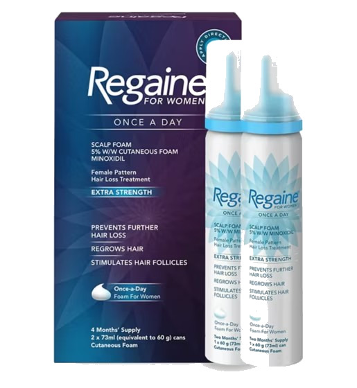 Regaine for Women Extra Strength Scalp Foam 2 x 73ml